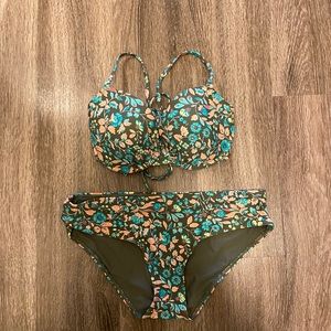 Aerie floral bikini- barely worn